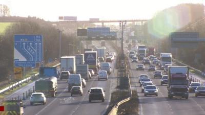 Traffic on a motorway