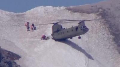 Chinoook on Mount Hood