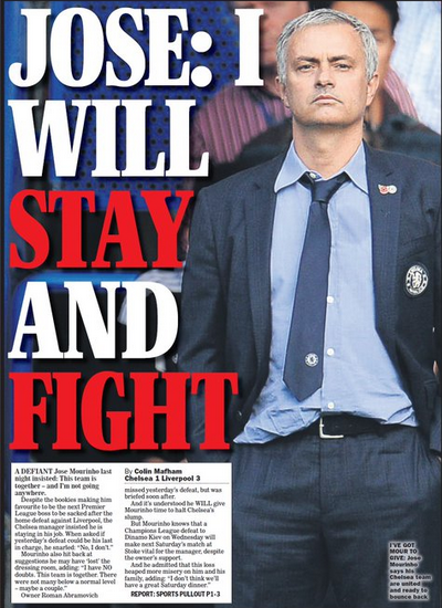 Sunday Express back page