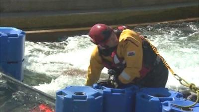 River rescue exercise