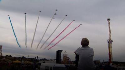 Red Arrows at Cromer