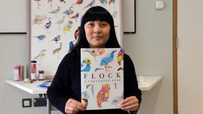 Artist Alice Lee's bird colouring book