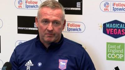 Ipswich Town manager Paul Lambert