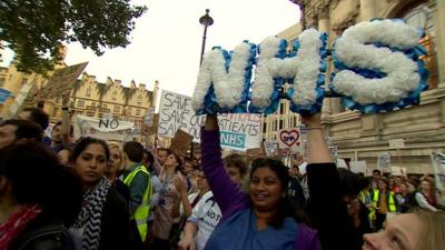 Junior doctors protest