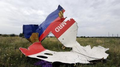 MH17 wreckage