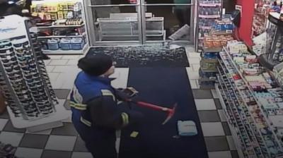 CCTV footage of robbery