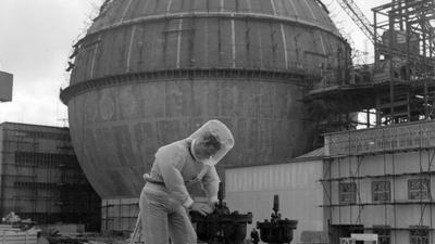 Man working at Dounreay