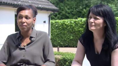 Sinead Brown (left) and Helen Forbes