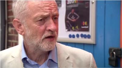 Jeremy Corbyn says it is wrong to blame "an entire ethnic community" for child abuse.