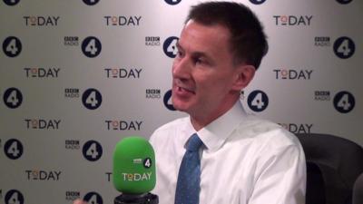 Health Secretary Jeremy Hunt