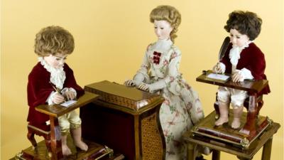 Clockwork automata made by Swiss watchmaker Henri-Louis Jaquet-Droz.