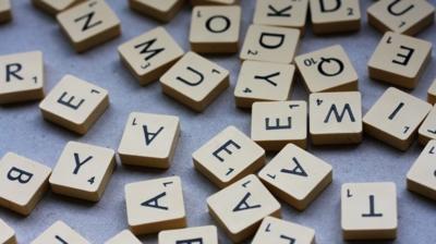 Scrabble tiles