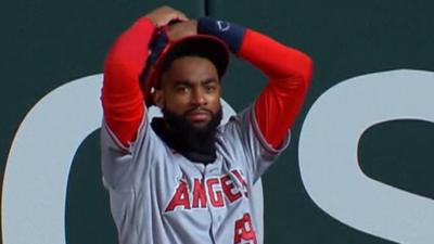 Los Angeles Angels right fielder Jo Adell