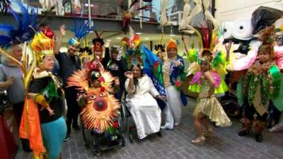 Mardi Gras-style celebration on the Isle of Wight