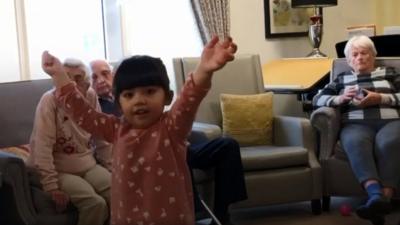 A child in a care home