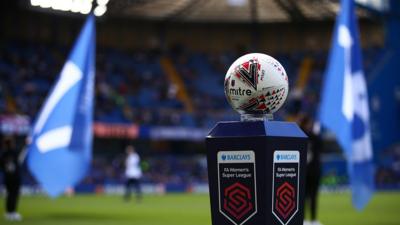 A ball at a Women's Super League game