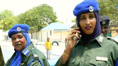 Female Somali police officers