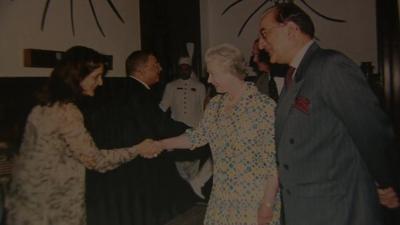 Queen Elizabeth II on official visit to Pakistan in 1997