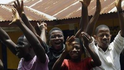 Sierra Leoneans celebrating