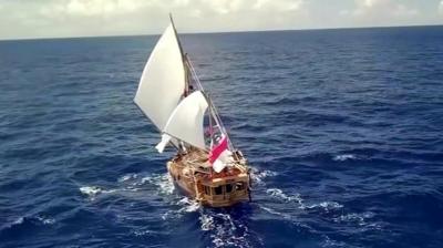 Sailboat on the ocean