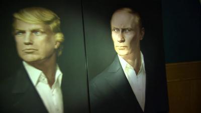 Trump and Putin portrait