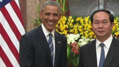 Barack Obama and Tran Dai Quang