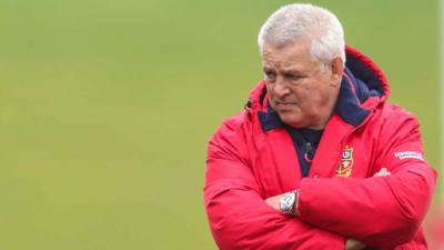 British and Irish Lions coach Warren Gatland