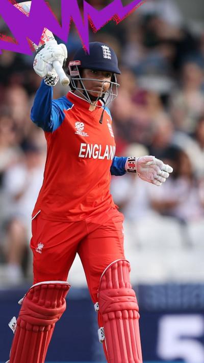 Sophia Dunkley hits a half-century