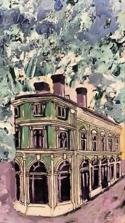 painting of the Baltic Fleet pub in Liverpool 