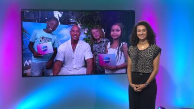 Nina on the Newsround set