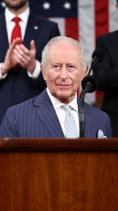 King Charles speaking at US Congress