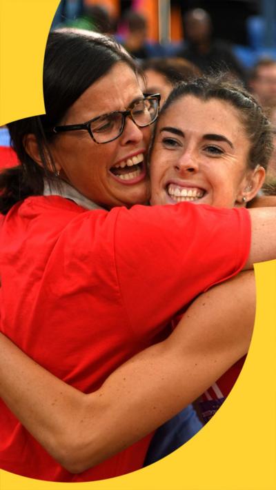 Olivia Breen and her mum