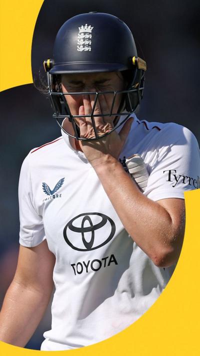 Nat Sciver-Brunt after getting out