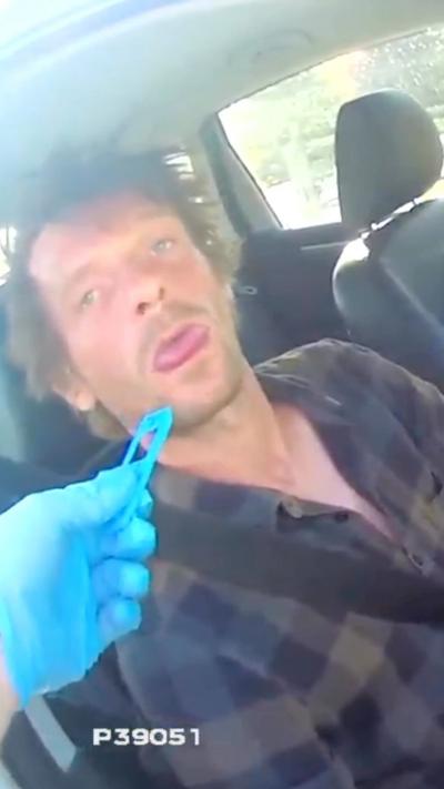 Drug-driver barely able to speak during arrest