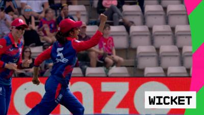 Jemimah Rodrigues after the run out 