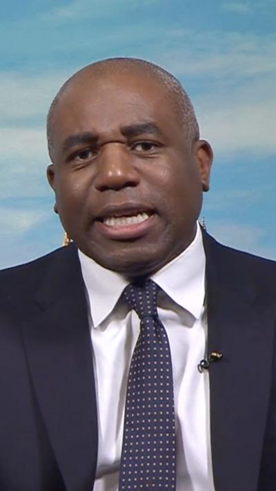 David Lammy wearing a suit 