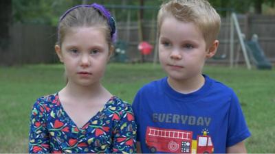 Children preparing for Hurricane Florence