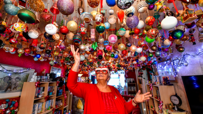 Swansea woman has over 1,00 hundred baubles and plans to have 2000 by the new year.