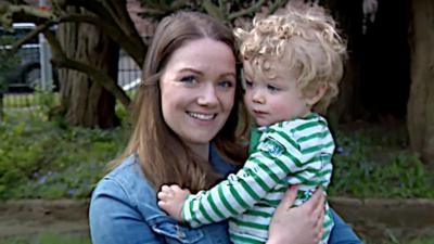 A new mother who suffered from postnatal depression urges other women to seek help.