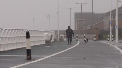 There were power cuts, trees were felled and a trampoline was blown onto rail tracks