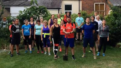 Members of GoodGym Norwich in Grapes Hill Community Garden