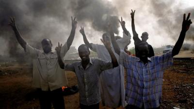 Sudanese protesters