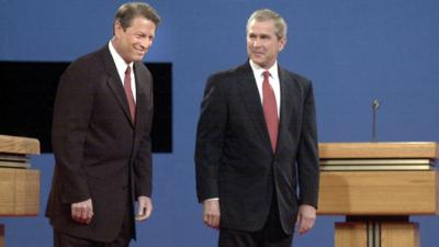 Al Gore and George W Bush