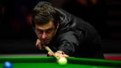 Ronnie O'Sullivan at the 2016 Masters