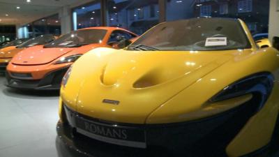 McLaren P1 in showroom