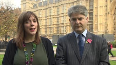 Jess Phillips and Philip Davies