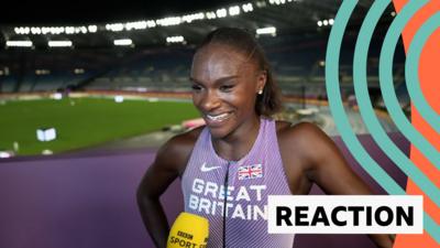 Dina Asher-Smith says she's 'having a great time' following 100m at European Athletics Championships