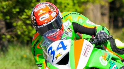 Alastair Seeley in action at the 2016 North West 200