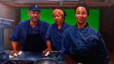 The halls of prestigious Princeton University in New Jersey are now adorned with portraits of dinner ladies alongside key figures from American history.