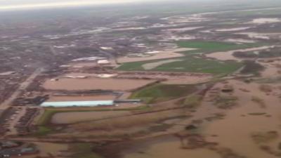 Aerial shot of Carlisle United FC